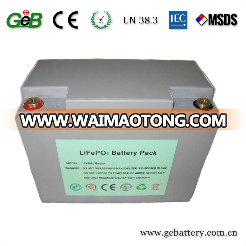 High quality Lifepo4 12V lithium ion battery pack for solar